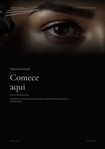 Capa do material Comece aqui
