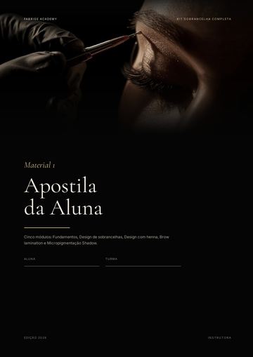 Capa do material Apostila da Aluna