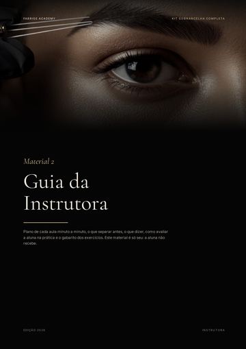 Capa do material Guia da Instrutora