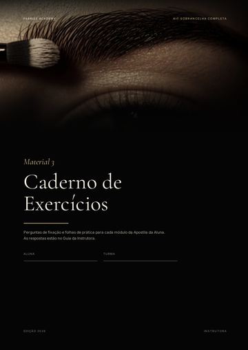 Capa do material Caderno de Exercícios